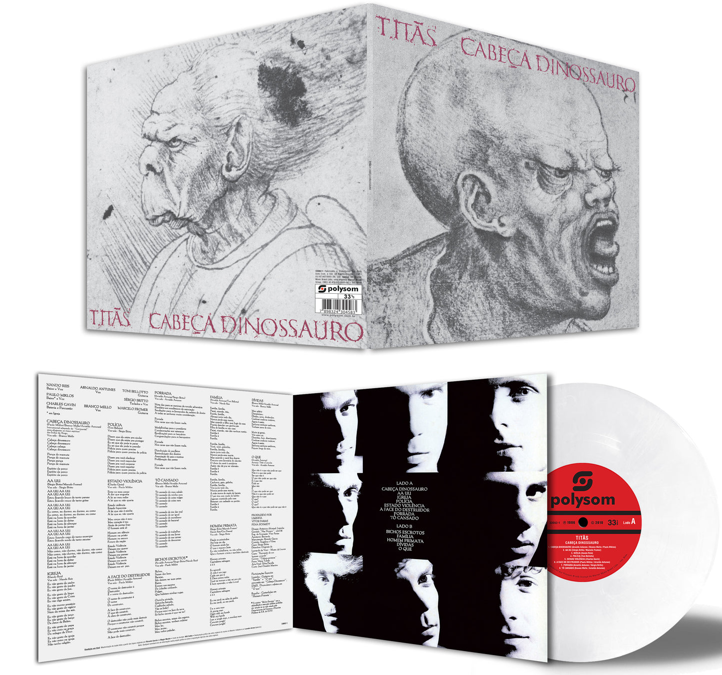 Vinil Titãs Cabeça Dinossauro