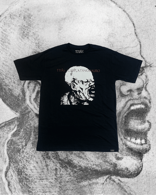Camiseta  Cabeça Dinossauro - Preta