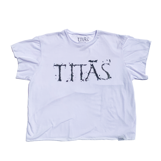 Camiseta Titãs - cropped - Branca