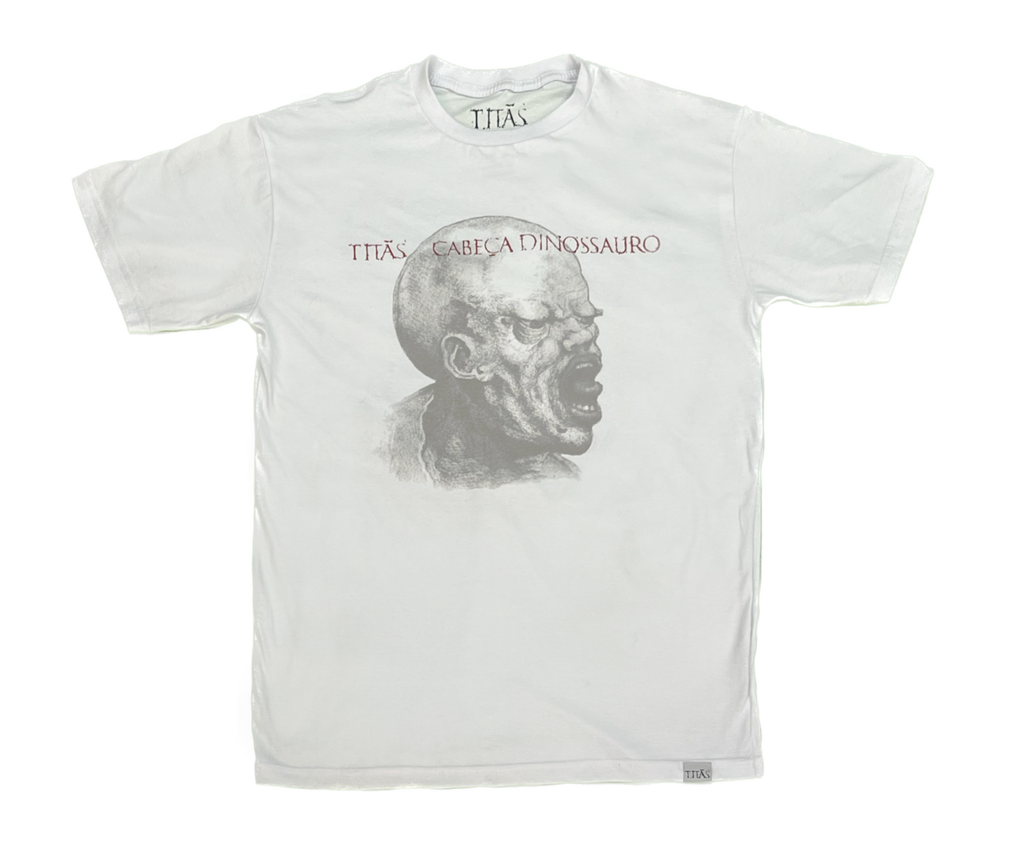 Camiseta Cabeça Dinossauro - Branca