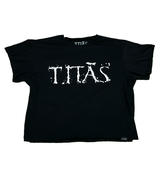 Camiseta Titãs - cropped - Preta