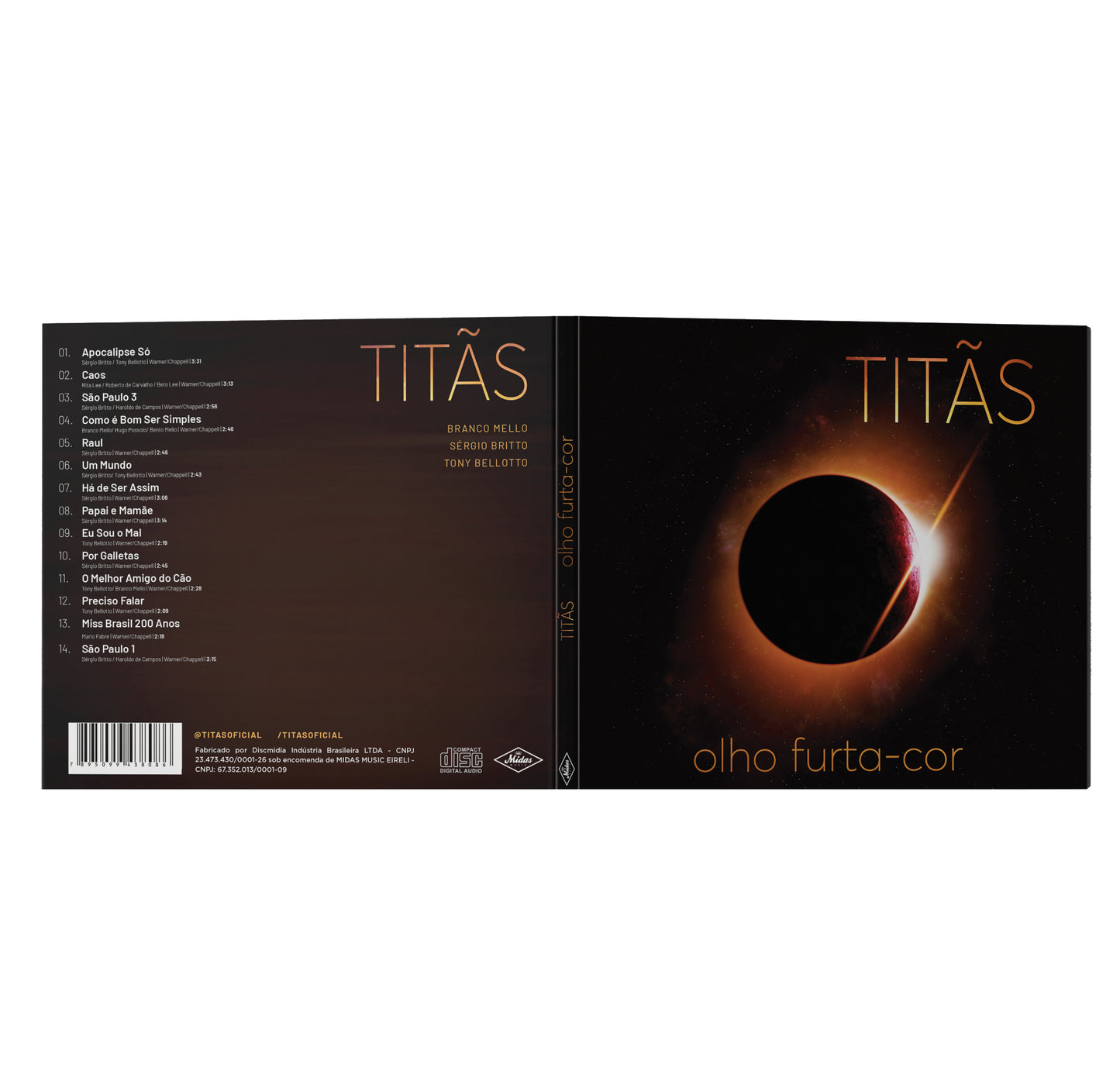 CD Titãs - olho furta-cor