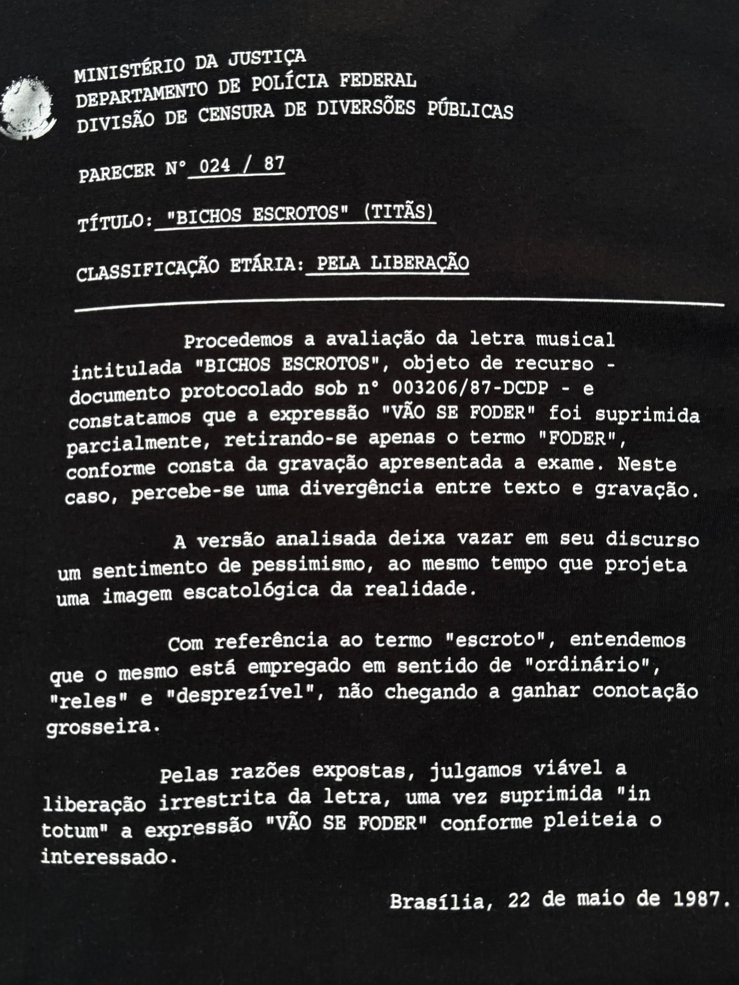 Camiseta Titãs Vão Se Foder! - Edição limitada